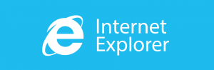 Internet Explorer のロゴ。